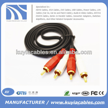 2 RCA zu 2 RCA Kabel 1.5m, 3m, 5m, 10m